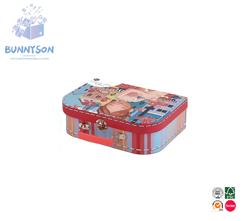 Children's candy suitcase cardboard boxes
